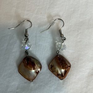 Bronze drop earrings